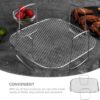 Kichvoe BBQ Accessories Square Grilling Rack Stainless Steel Dehydrator Wire Baking Rack for Air Fryer, Pressure Cooker, Cooling, Steaming, Cooking - Image 2