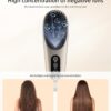 Portable Hot Brush Hair Straightener, 6400mAh USB Rechargeable Mini Hair Straightening Brush for Traveling, Cordless Hair Comb High Level Negative Ions, Intelligent Thermal Sensor - Image 4