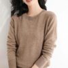 2024 New Cashmere Sweaters for Women Mock Neck Soft Long Sleeve Pullover Sweater Classic Fall/Winter Sweater Tops - Image 3