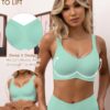 HORISUN Seamless Bras Full Coverage Wireless Push Up Bra for Women No Underwire Comfort V Neck Bralettes with Support - Image 2