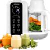 Baby Food Maker, Baby Food Processor with Automatic Cooking & Grinding, Food Steamer Puree Blender with Self-Cleaning Function, BPA Free (White)