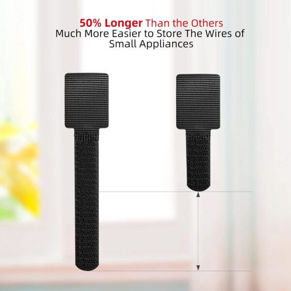 SUITMAT Cord Organizer for Appliances 18 Pack, Cable Organizer Cord Holder for Small Kitchen Appliances, Kitchenaid Stand Mixer Air Fryer Coffee Maker Pressure Cooker (Black) - Image 4