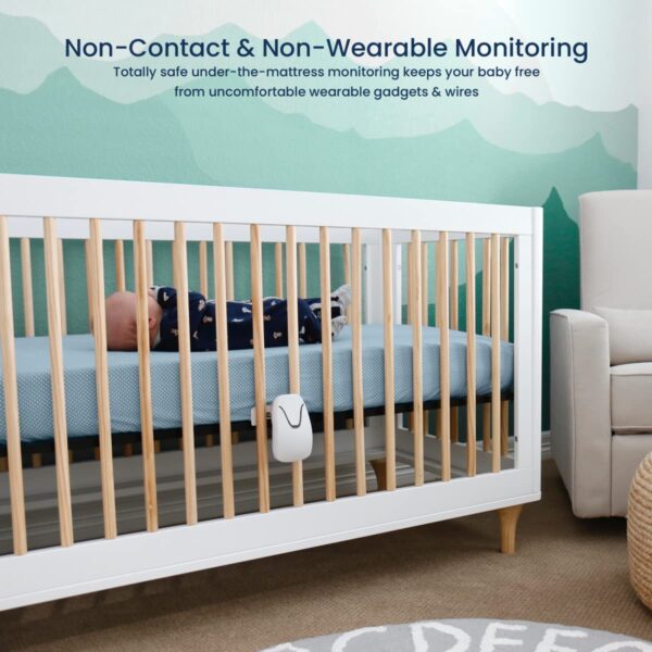 Babysense 7 Baby Sleep Breathing Movement Monitor for Newborn and Infants, No WiFi, Non Wearable, Non Contact Monitor with 2 Under-Mattress Sensors for Full Crib Coverage, FSA Baby Monitor - Image 2