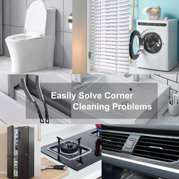 Crevice Cleaning Brush, Multifunctional Hard-Bristled Gap Scrub Brush, 2025 New Multifunctional Gap Cleaning Brush Tool, Dead Corners Brushes for Bathroom Kitchen Tiles Window Door Slots, 3pcs - Image 6