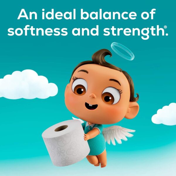 Angel Soft Toilet Paper, 4 Mega Rolls = 16 Regular Rolls, Soft and Strong Toilet Tissue - Image 2
