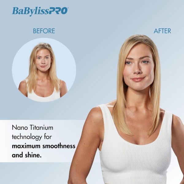 BaBylissPRO Nano Titanium Italian Portofino Hair Dryer - Professional 2000 Watt Blow Dryer - Image 8