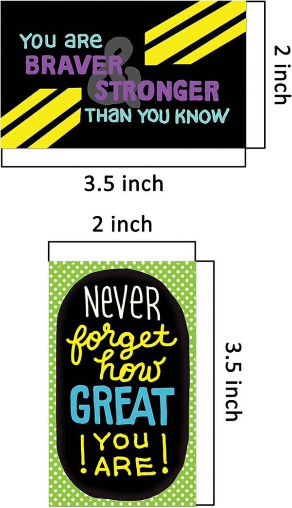 Youngever 300 Pack Motivational Quote Cards, 100 Unique Inspirational Designs Cards, Business Card Sized Encouragement Cards, Gifts for Employees, Thinking of You Gifts, Appreciation Cards - Image 2