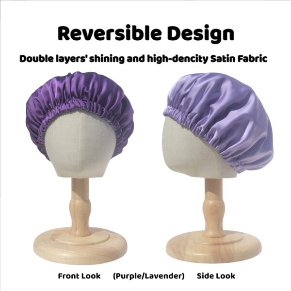 AKISS Baby Infant Newborn Toddler Satin Silk Hair Bonnet Cap for Sleeping 0-3 0-6 3-6 6-12 Months 1-2 1-3 Years - Image 2
