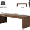Tribesigns 79-Inch Extra Long Desk, Two Person Double Desk for Home Office, Wooden Long Computer Desk Writing Table for Office, Brown - Image 2