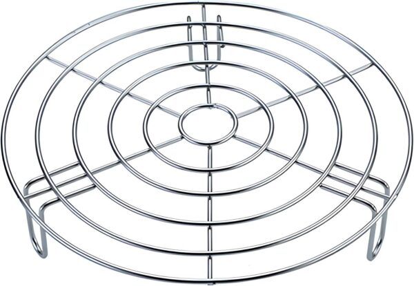 Grill Wire Cooling Racks for Oven Use Dia 10.2" Stainless Round Cooking Racks for Barbecue Air Fryer Instant Pot Pressure Cooker Canning Dutch Oven (Height 1.8",10.2"/26cm)
