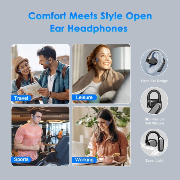AI Translation Earbuds Real Time, 144 Language Translator Earbuds for iPhone and Android 3-in-1 Translation Headphones Translating Device for Travel Business Learning with Charging Case(Black) - Image 7