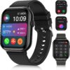 Smart Watches for Men Women (Answer/Make Call), 2.01" HD Screen Fitness Tracker Watch with Blood Pressure/Heart Rate/Sleep Monitor, Smart Watch for Android iOS Phones, IP67 Waterproof Sport Watch