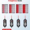 Red Light Therapy Lamp, Infrared Light Therapy with Stand - 660nm Redlight and 850nm Near Infrared Light Device for Body Pain Relief Skin Care - Image 9