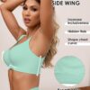 HORISUN Seamless Bras Full Coverage Wireless Push Up Bra for Women No Underwire Comfort V Neck Bralettes with Support - Image 3