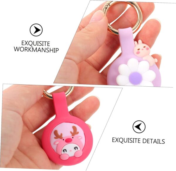 Milisten 2Pcs Cute Deer Protective Covers Soft Liquid Locating Device Sleeves for Pets and Keys Durable and Lightweight - Image 5
