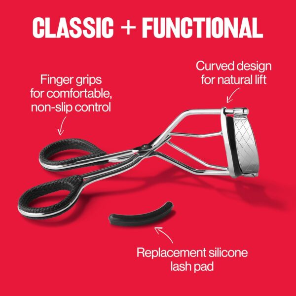 Revlon Natural Curl Lash Curler for Lifted Eyelashes, with Non-Slip Finger Grips, Easy to Use, 1 Count - Image 6