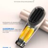Portable Hot Brush Hair Straightener, 6400mAh USB Rechargeable Mini Hair Straightening Brush for Traveling, Cordless Hair Comb High Level Negative Ions, Intelligent Thermal Sensor - Image 5