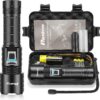 PHIXTON Rechargeable Flashlights High Lumens 2000 Super Bright Long Range 3280FT, Long Lasting 15H Powerful USB C LED Strong Flash Light High Powered, Heavy Duty, Zoomable, for Home Camping Gift