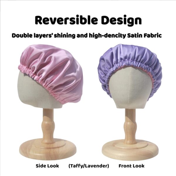 AKISS Baby Infant Newborn Toddler Satin Silk Hair Bonnet Cap for Sleeping 0-3 0-6 3-6 6-12 Months 1-2 1-3 Years - Image 3
