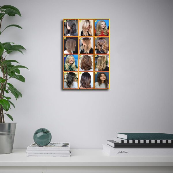 Barbershop Haircuts for Woman Art Poster Room Aesthetic Wall Art Canvas Decoration Home Decor Gifts (08×12inch Unframed) - Image 2