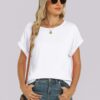 ANRABESS Womens Oversized Tops Summer Short Sleeve T Shirts Basic Solid Boxy Tee Casual Workout Going Out Outfits 2025 Spring - Image 4