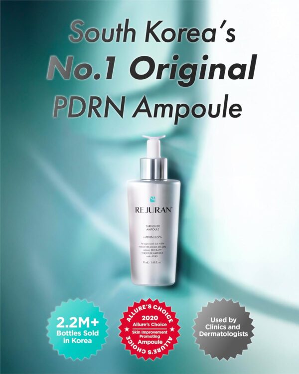 REJURAN® Turnover Ampoule, c-PDRN® - Original PDRN Anti-Aging Face Serum for Firmness, Radiance, and Youthful Glow. Korean Skin Care, Clinically Developed (1.01 fl oz) - Image 3