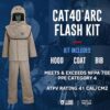 Oberon Arc Flash Kit - 40 Cal- Includes Arc Flash Hood, Coat and Bib Suit- CAT Series - Image 2