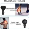 Massage Gun Attachments for Hypervolt Go, 12PCS Replaceable Massager Heads to Meet Different Needs for Deep Tissue Percussion Relief, Upgraded Massage Head Plug-n-Play Accessories Easy to Use - Image 3