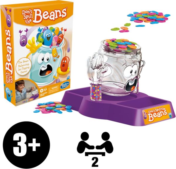Hasbro Gaming Don't Spill The Beans Game | Balancing Board Game for Boys & Girls | Kids Preschool Games | Easter Gifts for Girls & Boys | 2 Players | Ages 3+ (Amazon Exclusive) - Image 7