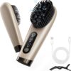 Portable Hot Brush Hair Straightener, 6400mAh USB Rechargeable Mini Hair Straightening Brush for Traveling, Cordless Hair Comb High Level Negative Ions, Intelligent Thermal Sensor - Image 9