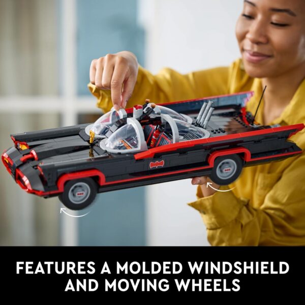 LEGO DC Batman: The Classic TV Series Batmobile, DC Collectible Car, Building Set Inspired by The 1966 Television Show’s Classic Batmobile, Creative DC Gift for Adults and Super Hero Fans, 76328 - Image 3