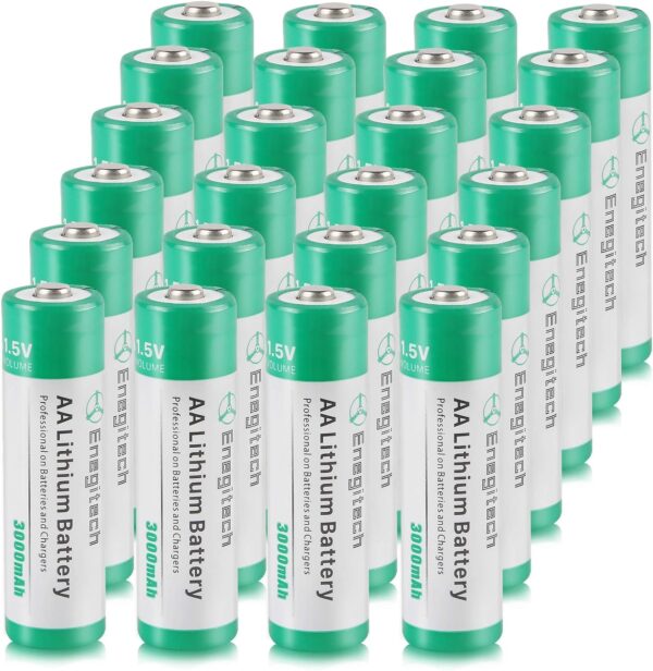 AA Lithium Battery, Double A Lithium Battery 1.5V for Blink Outdoor 4 Camera, Smart Lock, Trail Camera, Flashlight Non-Rechargeable (AA 24 Pack)