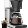KRUPS Essential Brewer 8 Cup Drip Coffee Maker Machine SCA-Certified, Blooming Technology, Barista-Quality Precise Brewing, Stainless Steel Design and Aroma Tube, Easy to Clean Dishwasher Safe, Silver