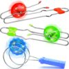 Easter Basket Stuffers Gifts 3pcs Light Up Gyro Wheel Toys for Kids Boys Teens, Retro Magic Rail Twirler Magnetic Yoyo Fidget Spinner Toys for Kids Ages 3-5 4-8-12 Year Old Nostalgia Stocking Stuffers