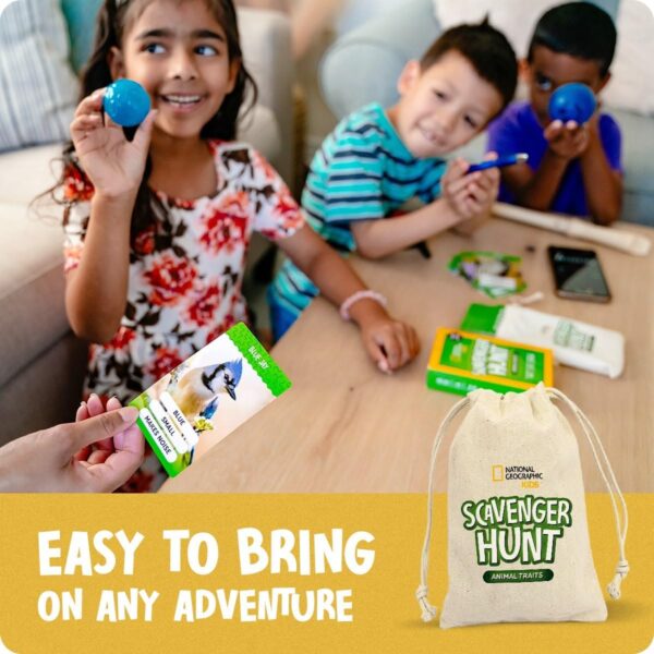 National Geographic - Outdoor Scavenger Hunt Card Game for Kids 4 & Up - Fun Summer & Outside Activity - Gifts for Boys & Girls Ages 4, 5, 6, 7, 8, 9 - Image 6