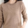 2024 New Cashmere Sweaters for Women Mock Neck Soft Long Sleeve Pullover Sweater Classic Fall/Winter Sweater Tops - Image 4
