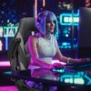 Sweetcrispy Computer Gaming Desk Chair - Ergonomic PU Leather with Comfy Lumbar Support, Height Adjustable Rolling Desk with Flip-up Armrests, for Home and Office - Image 6