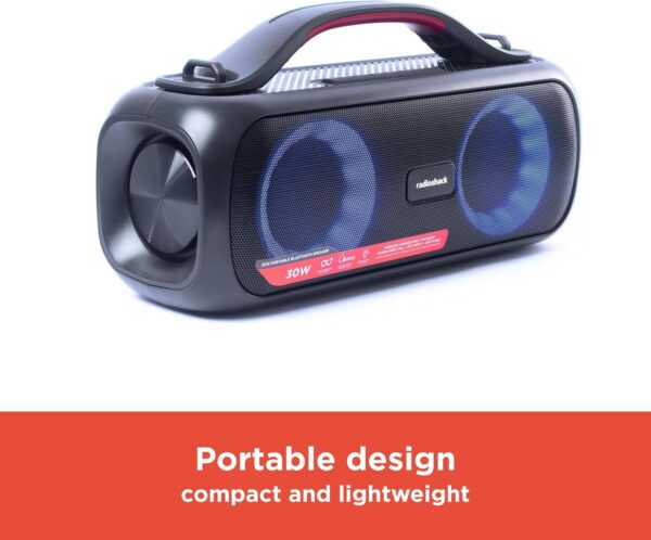 RadioShack True Wireless Outdoor Speaker, Black, 20W - Image 3