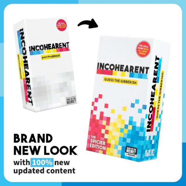 Incohearent, The Guess the Gibberish Party Game by Relatable, A Funny Card Game for Adults, Great for Bachelorette Party Games or Game Night Games, Includes 400 Cards, Instructions, and 1 Sand Timer - Image 2