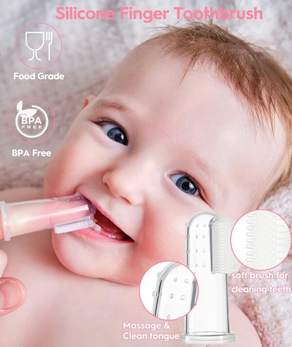 Baby Healthcare and Grooming Kit, Safety Newborn Nursery Baby Care Kit, with Hair Brush Comb, Nail Clipper, Thermometer, Pacifier Clip, Baby Registry Search, Newborn Essentials Girls Boys (Pink) - Image 7