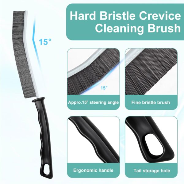Crevice Cleaning Brush, Multifunctional Hard-Bristled Gap Scrub Brush, 2025 New Multifunctional Gap Cleaning Brush Tool, Dead Corners Brushes for Bathroom Kitchen Tiles Window Door Slots, 3pcs - Image 7