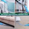 Sealegend 2 Pieces Dryer Vent Cleaner Kit Dryer Lint Vacuum Attachment, Dryer Vent Cleaning Lint Remover 2 Hoses Tools for Home Improvement - Image 4