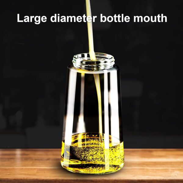2 in 1 Glass Oil Sprayer & Dispenser,16oz/470ml Olive Cooking, Air Fryer, and Salad, for Kitchen Gadgets and Air Fryer Accessories, w/Stickers (Black) - Image 8