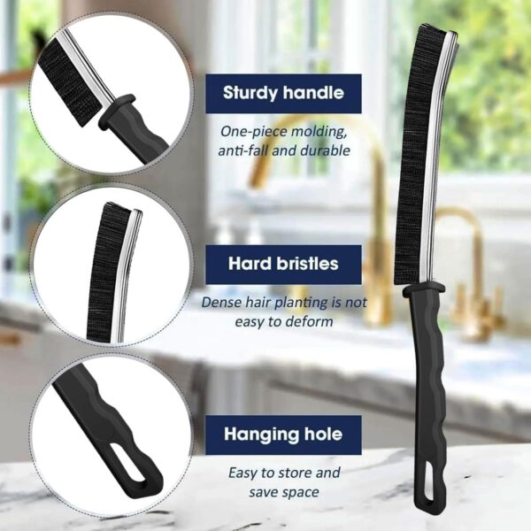 Crevice Cleaning Brush,New Multifunctional Cleaning Brush Tool, Bathroom Gap Brush, Home, Kitchen, Bathroom, Window, Vehicle, Faucets, Toilet,6Pcs - Image 2