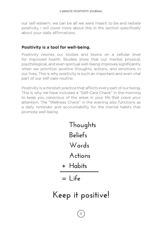 3 Minute Positivity Journal: Boost Your Mood. Train Your Mind. Change Your Life. - Image 6