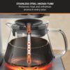 KRUPS Essential Brewer 8 Cup Drip Coffee Maker Machine SCA-Certified, Blooming Technology, Barista-Quality Precise Brewing, Stainless Steel Design and Aroma Tube, Easy to Clean Dishwasher Safe, Silver - Image 4