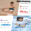 Smart Watch for Women Men, 1.96" Fitness Tracker Running Watch (Answer/Make Call), IP68 Waterproof, Pedometer, Sleep/Step/Activity/Heart Rate Monitor, 110+ Sport Modes Smartwatch for Adroid iOS, Pink - Image 4