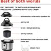Instant Pot Duo Crisp 11-in-1 Air Fryer and Electric Pressure Cooker Combo with Multicooker Lids that Fries, Steams, Slow Cooks, Dehydrates,Free App With Over 800 Recipes, Black/Stainless Steel, 8QT - Image 7
