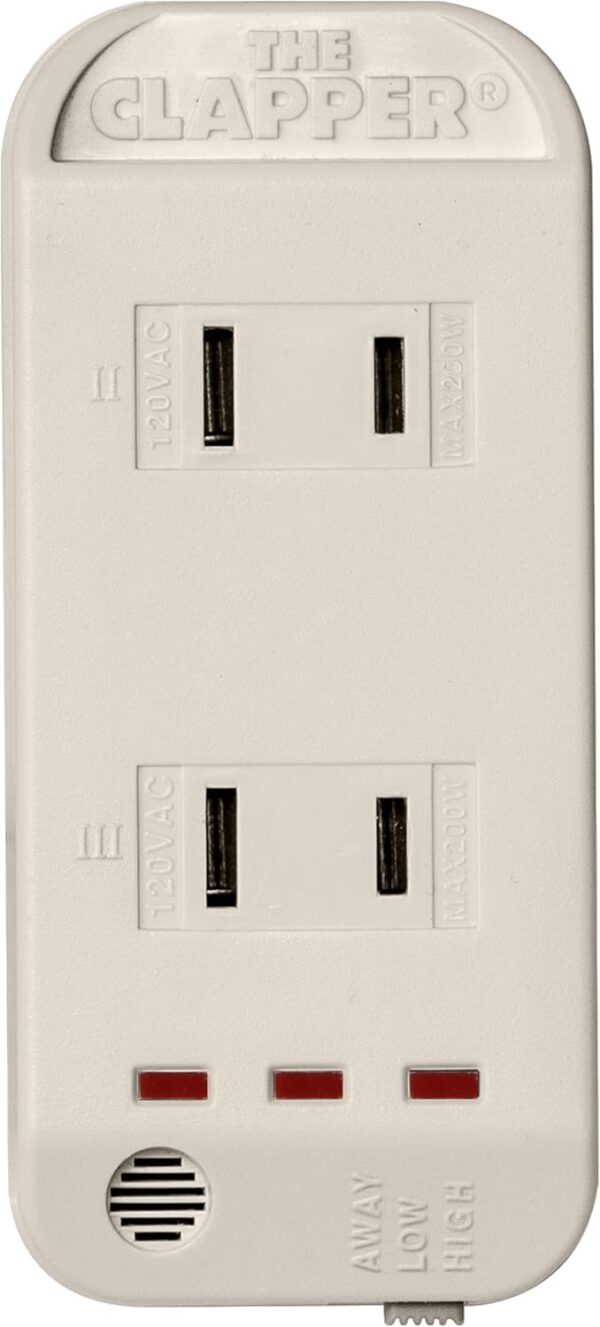 The Clapper, The Original Home Automation Sound Activated Device, On/Off Light Switch, Clap Detection - Kitchen Bedroom TV Appliances - 120v Wall Plug Smart Home Technology, As Seen On TV Home Gift - Image 5