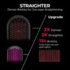 TYMO Hair Straightener Brush - Upgraded Ionic Plus Straightening Brush with Dense Bristles, 16 Temps, Dual Voltage | Ceramic Hot Comb for Women | Flat Iron for Thick Curly Hair - Image 3